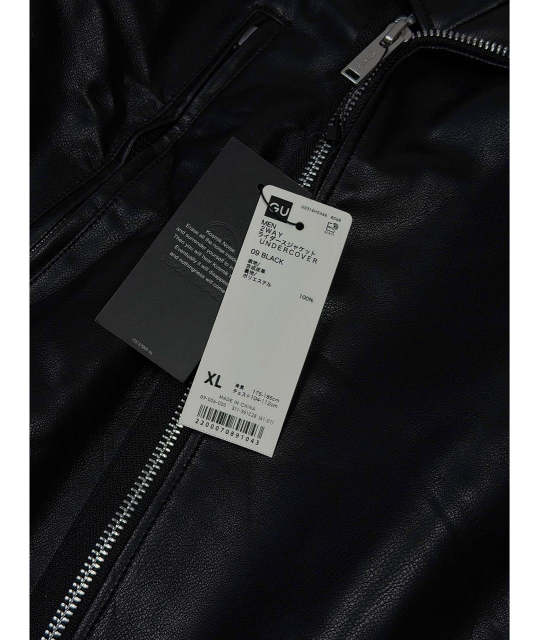 UNDERCOVER Черная кожаная куртка, фото 7