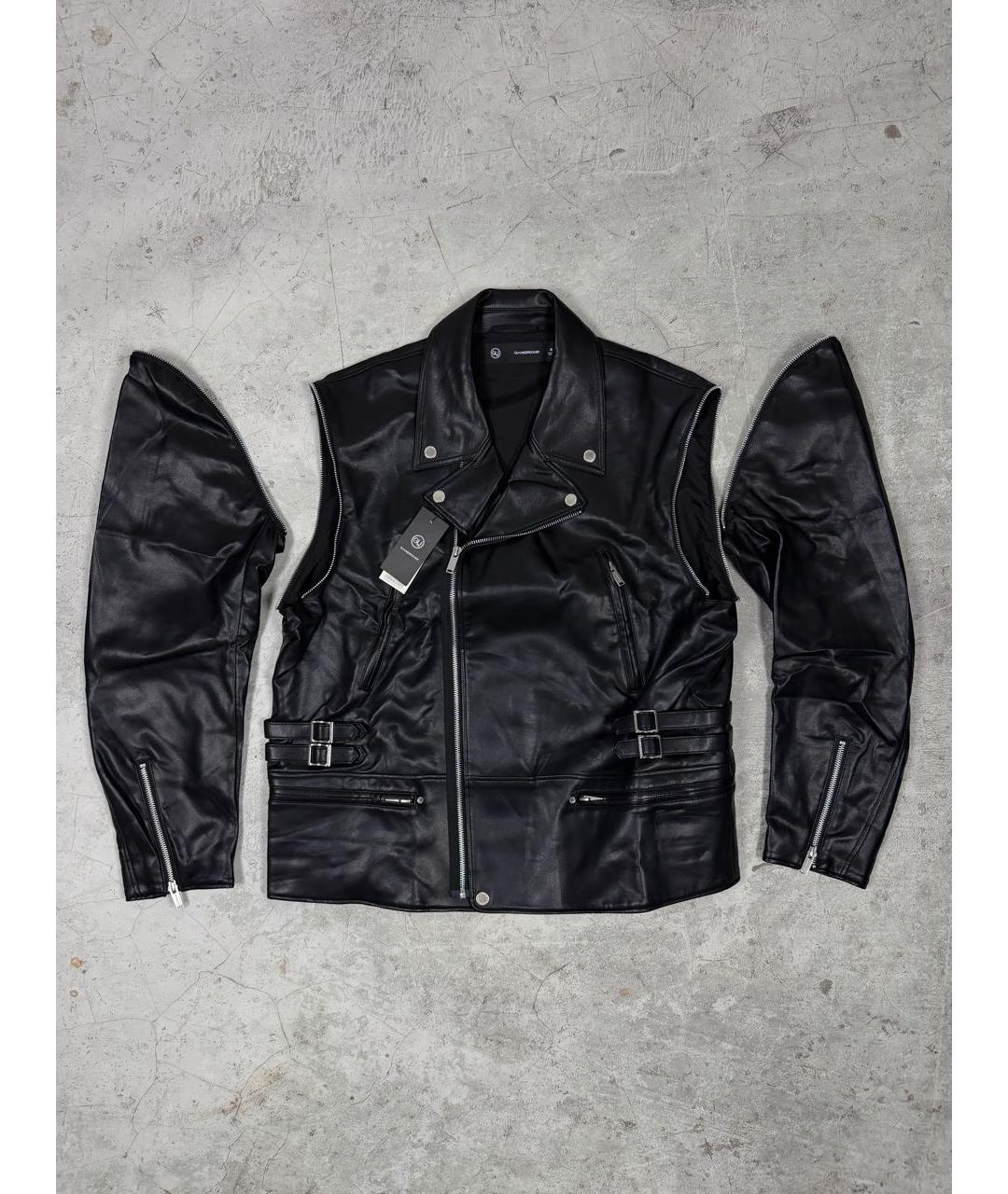 UNDERCOVER Черная кожаная куртка, фото 3