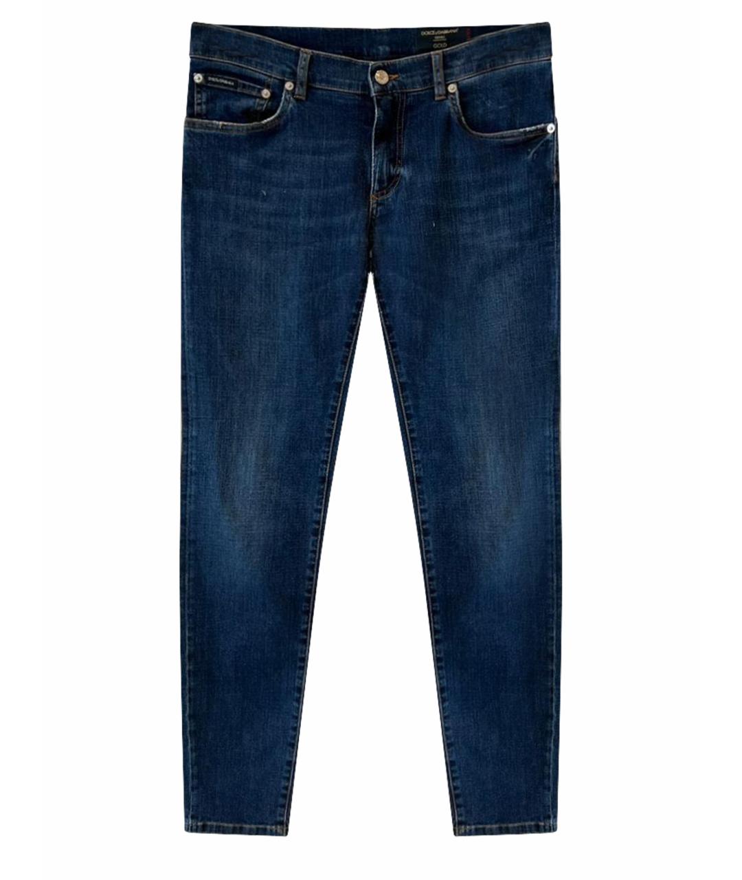 DOLCE&GABBANA Хлопковые прямые джинсы, фото 1