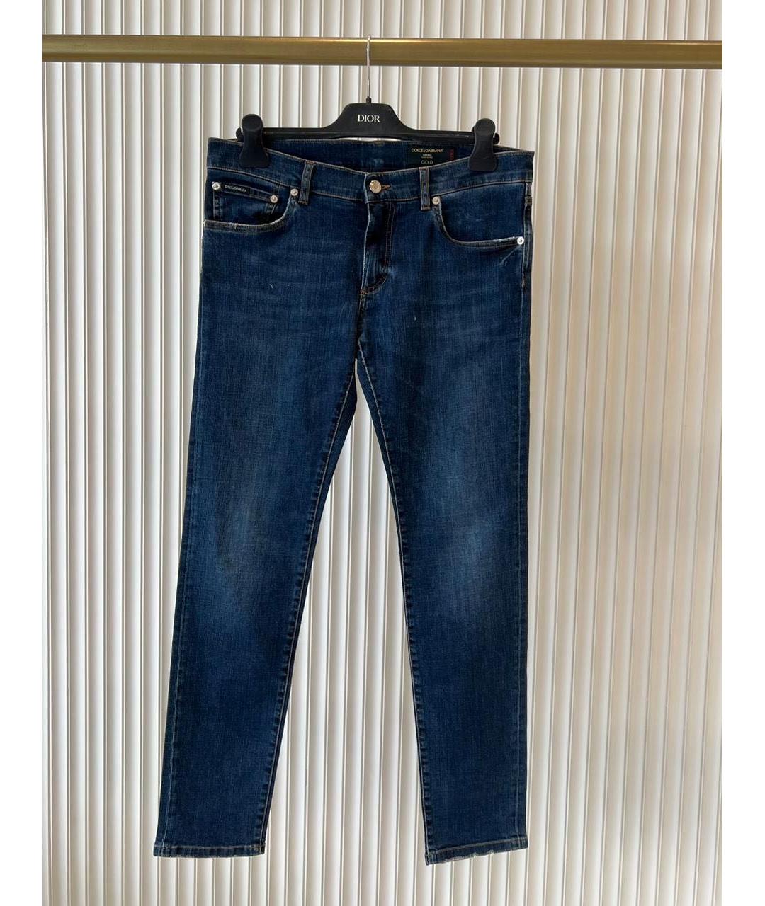 DOLCE&GABBANA Хлопковые прямые джинсы, фото 9