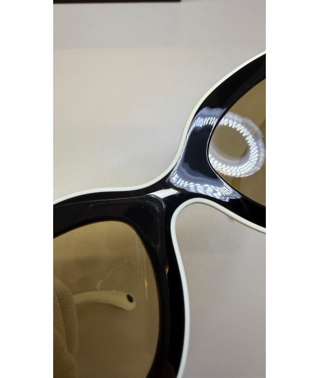 CHANEL Черные пластиковые солнцезащитные очки, фото 5