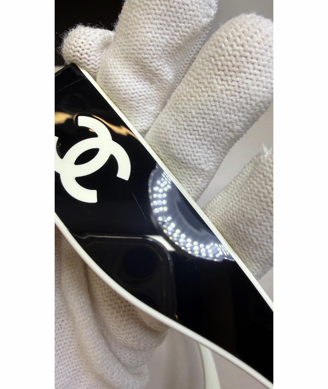 CHANEL Черные пластиковые солнцезащитные очки, фото 6