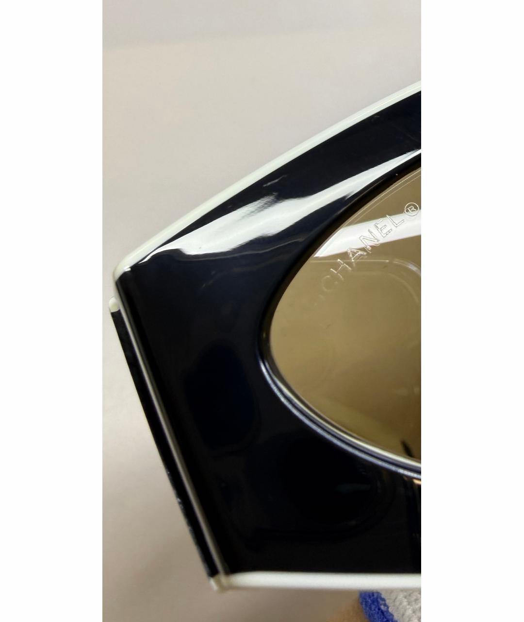 CHANEL Черные пластиковые солнцезащитные очки, фото 4