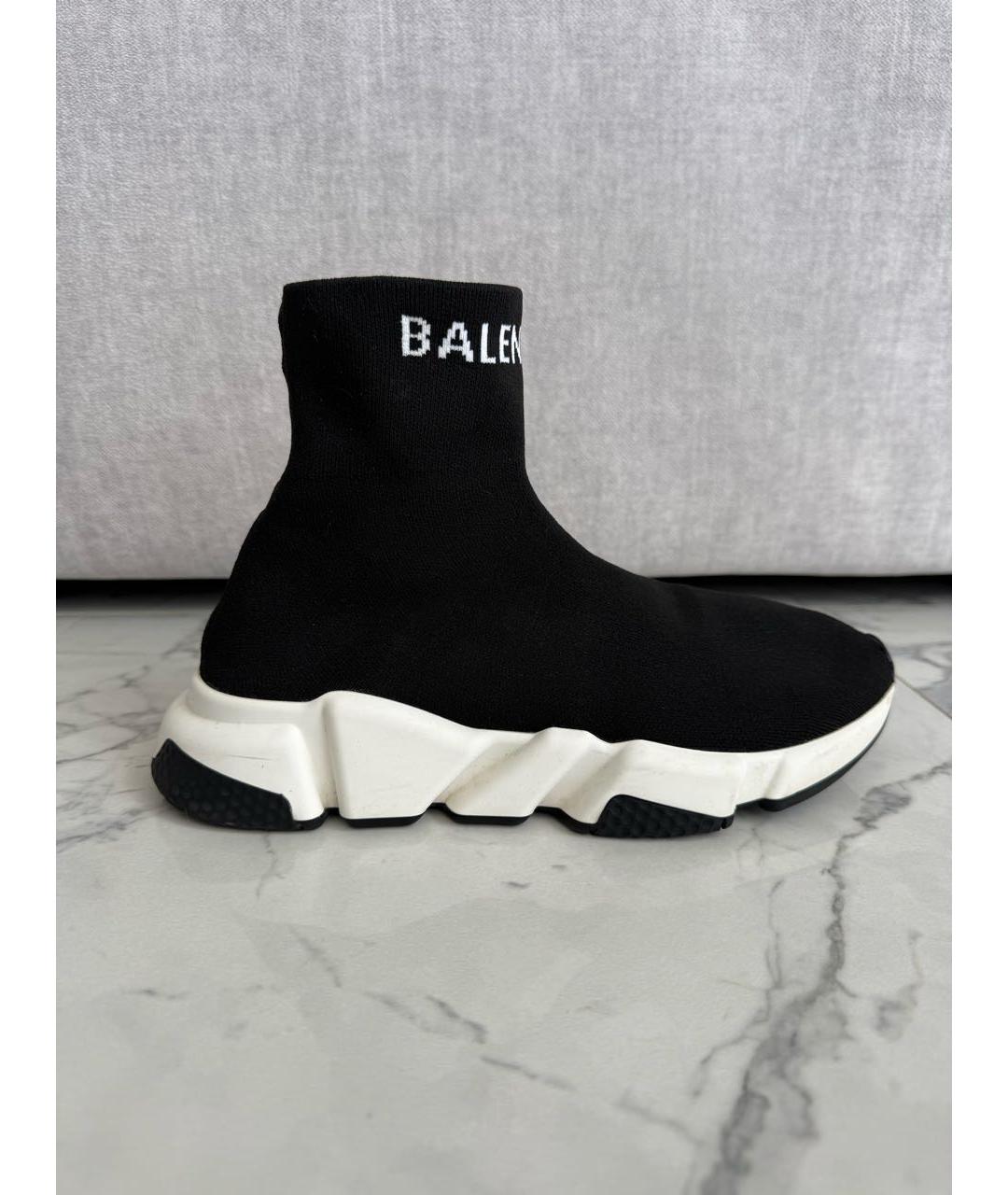 BALENCIAGA Черные текстильные кроссовки, фото 7