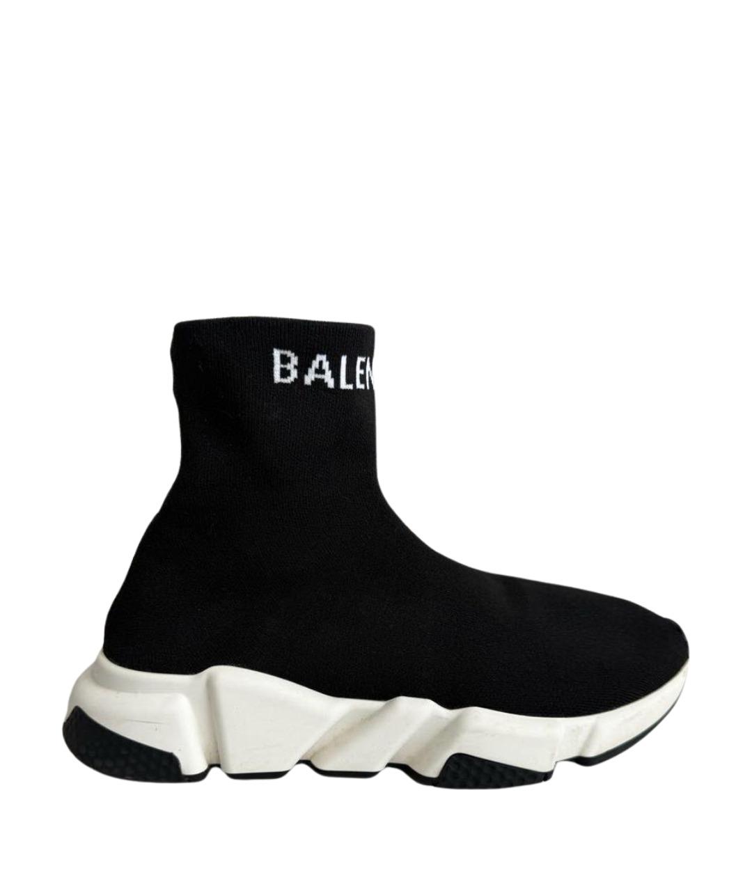 BALENCIAGA Черные текстильные кроссовки, фото 1