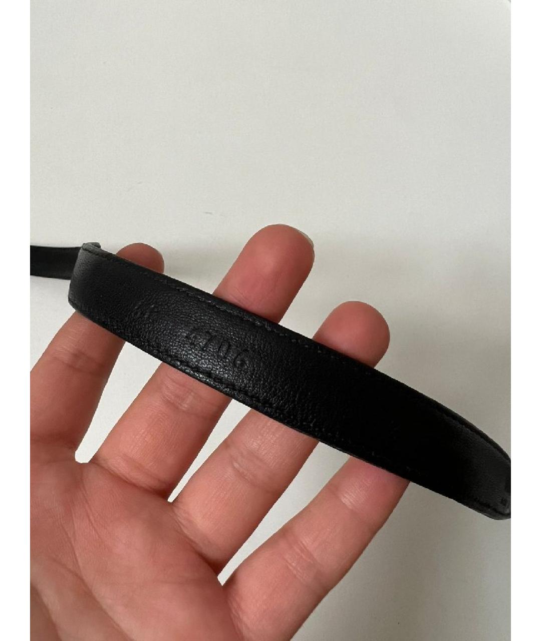 MIU MIU Черный кожаный ремень, фото 4