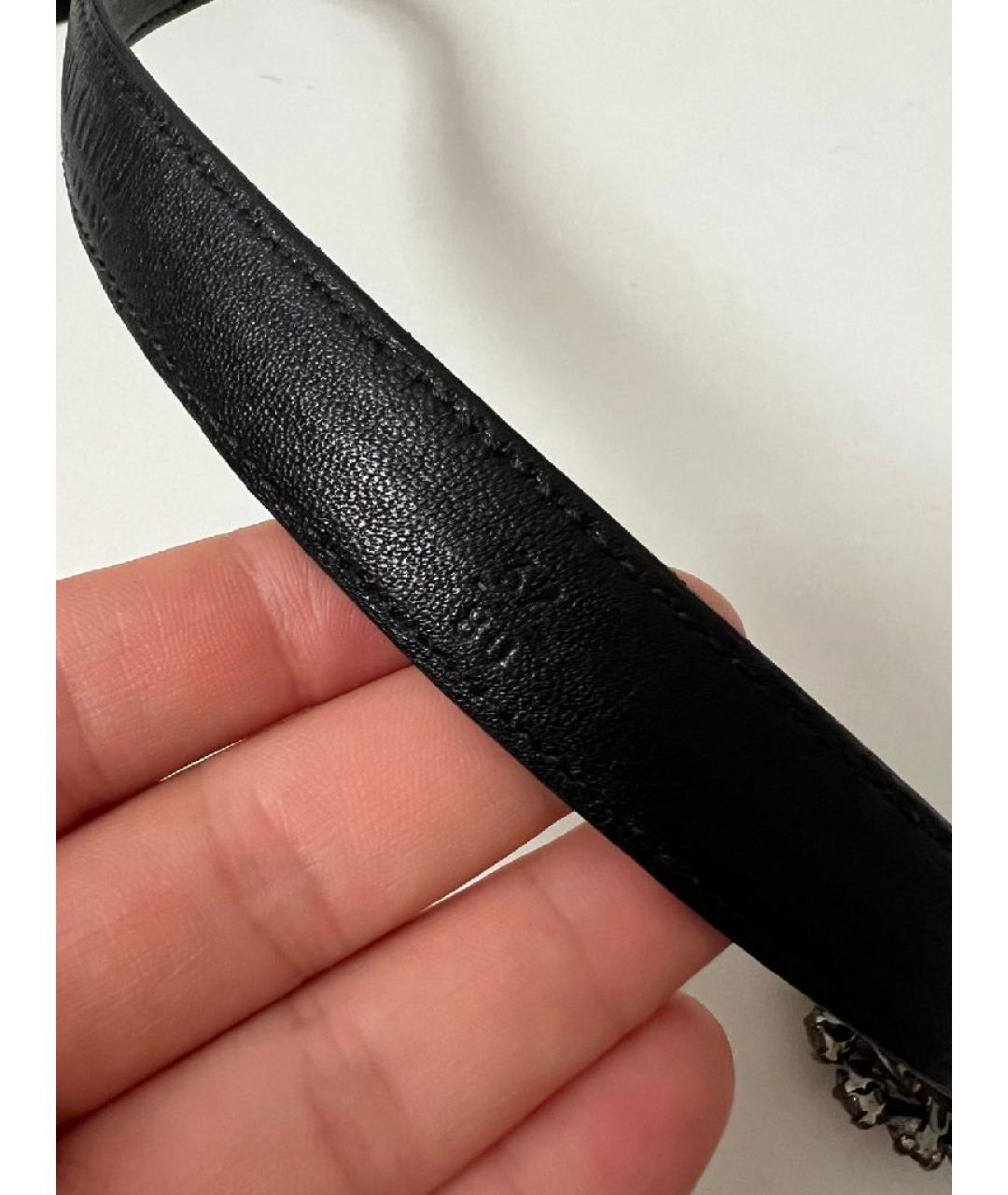 MIU MIU Черный кожаный ремень, фото 5