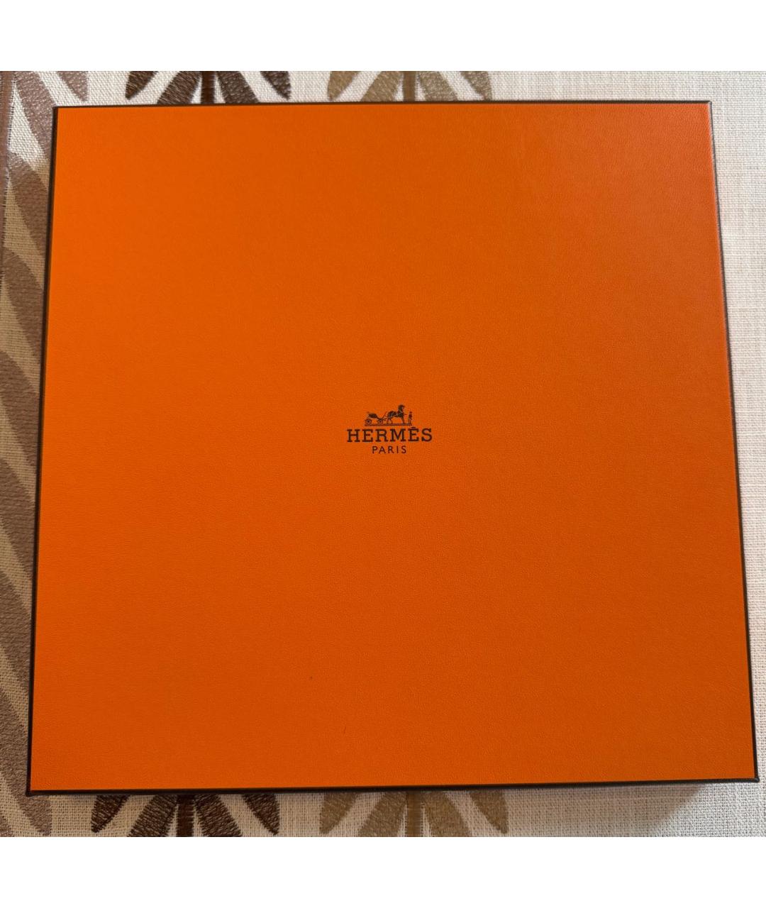 HERMES Синий шелковый платок, фото 4