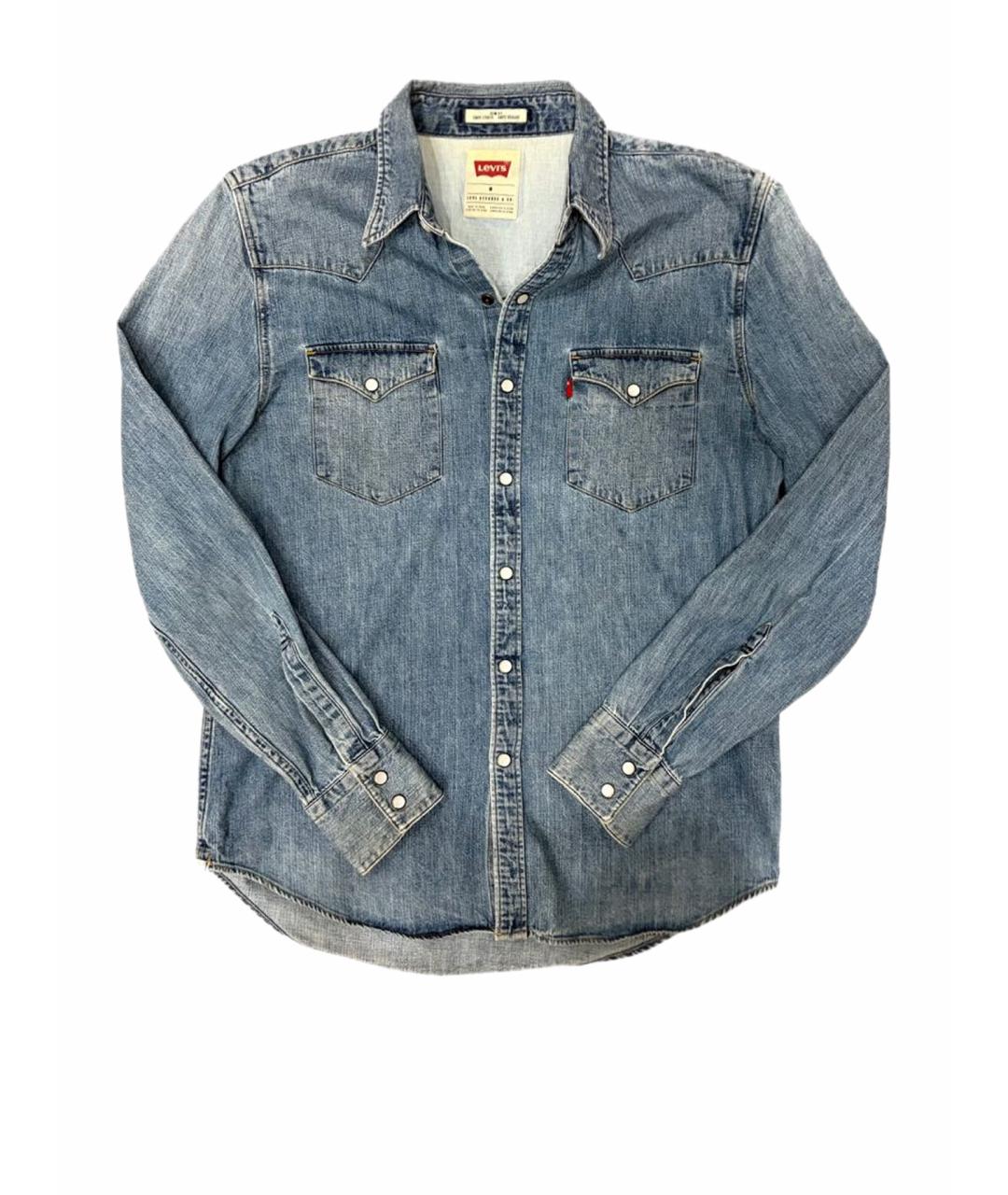 LEVI'S Синяя деним рубашка, фото 1