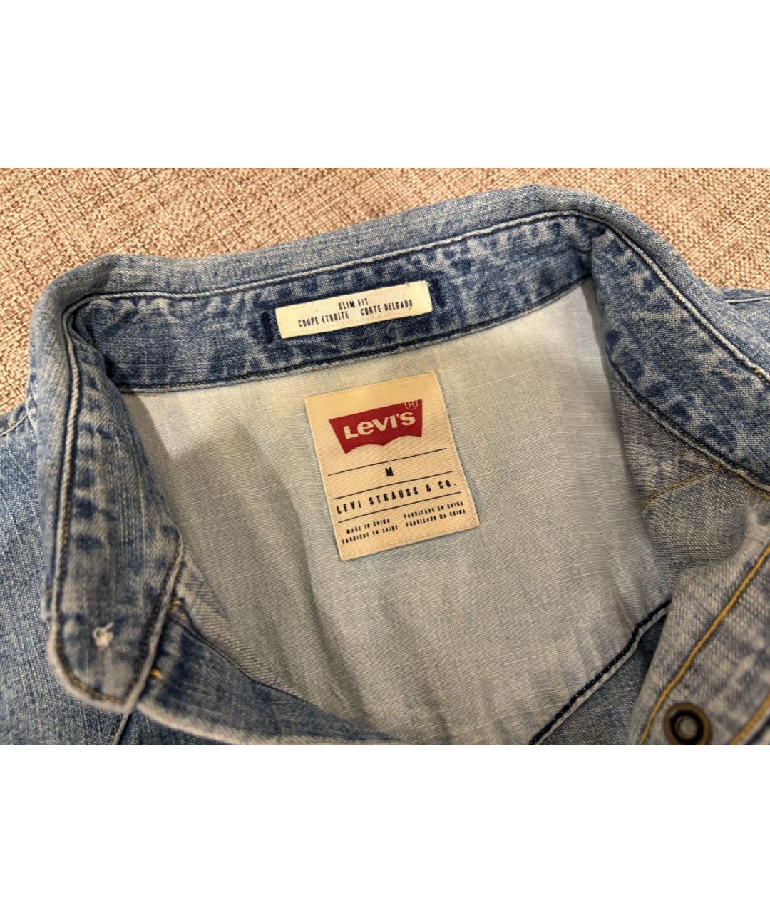 LEVI'S Синяя деним рубашка, фото 2