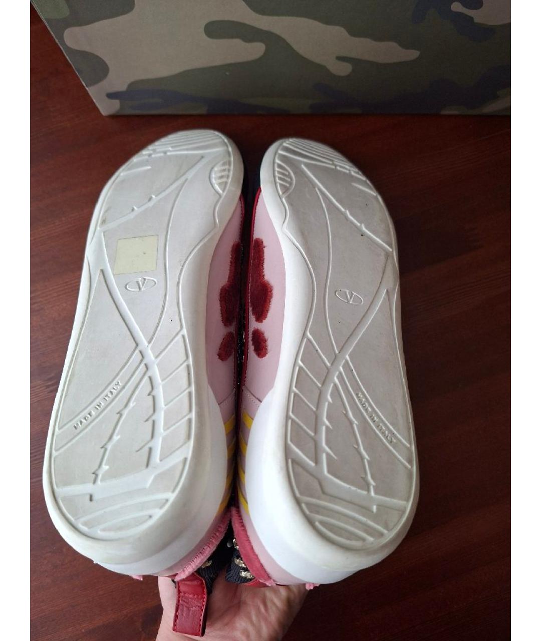 VALENTINO Черные текстильные кроссовки, фото 5