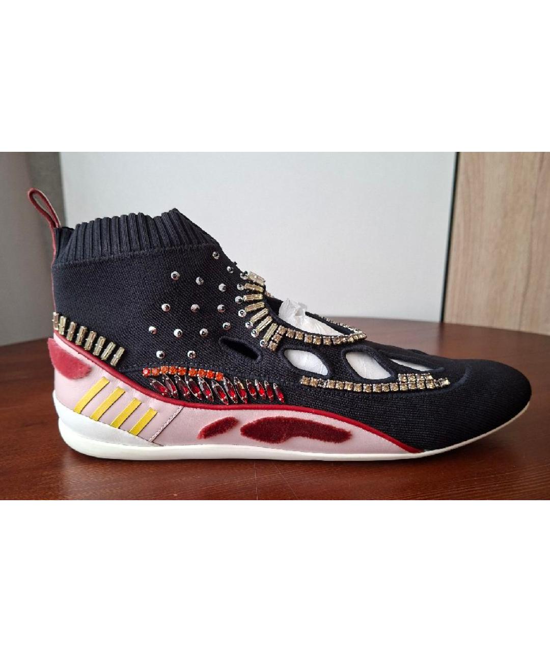 VALENTINO Черные текстильные кроссовки, фото 9