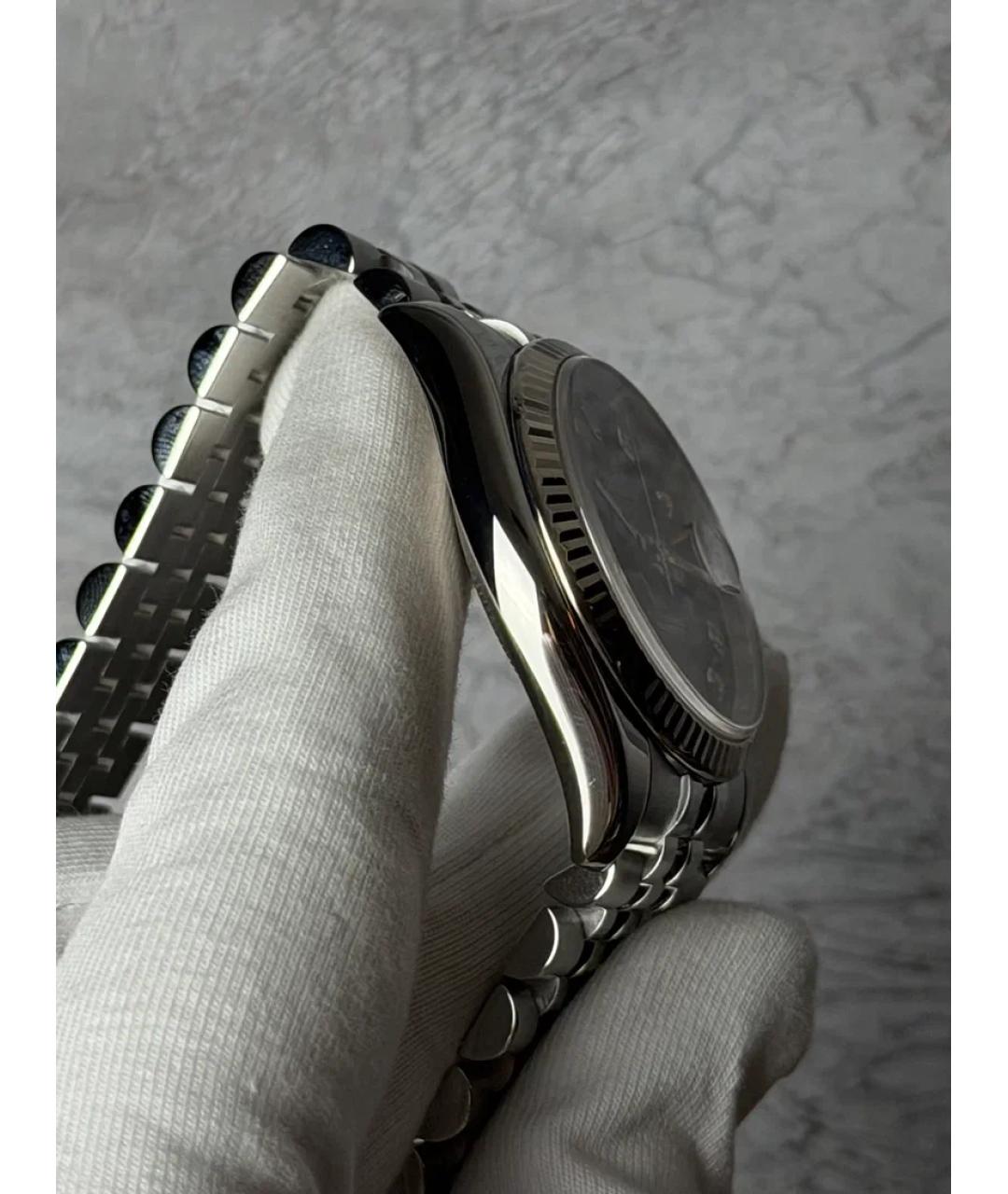 ROLEX Синие часы из белого золота, фото 4