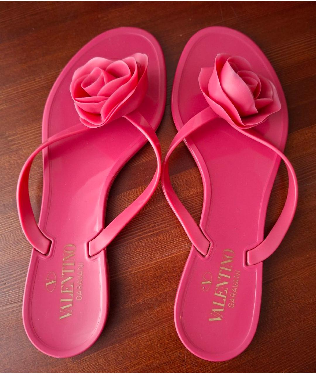 VALENTINO Розовые шлепанцы, фото 3