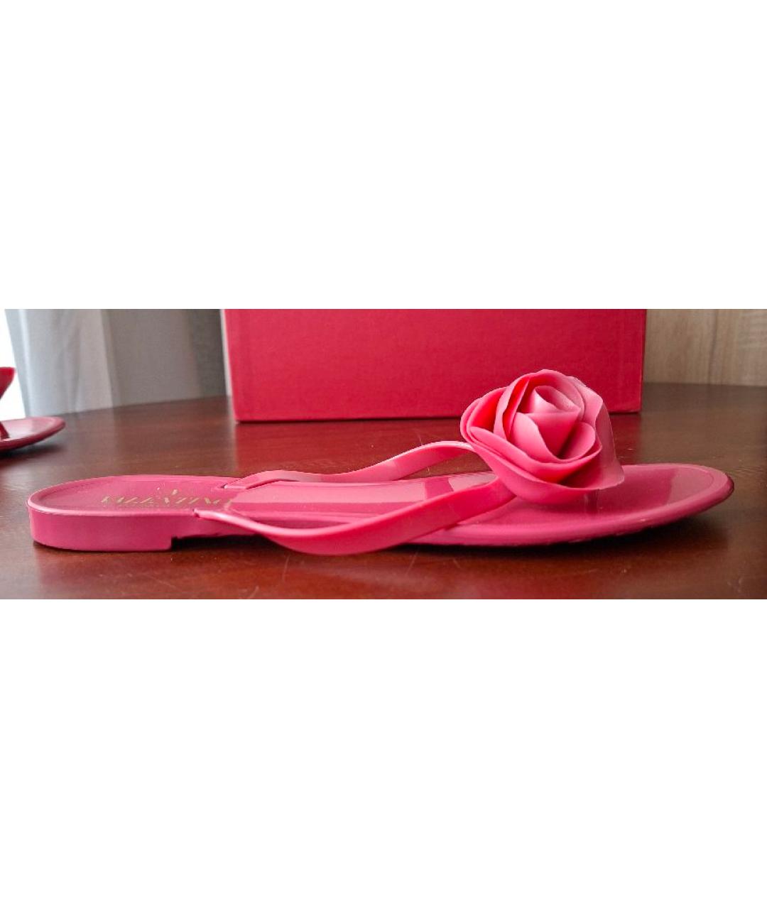 VALENTINO Розовые шлепанцы, фото 6
