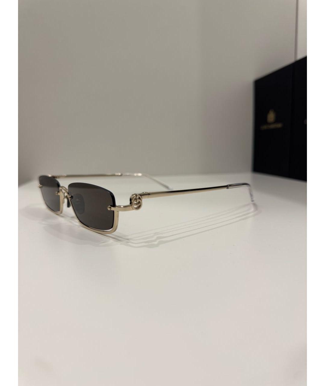 GUCCI Черные металлические солнцезащитные очки, фото 2