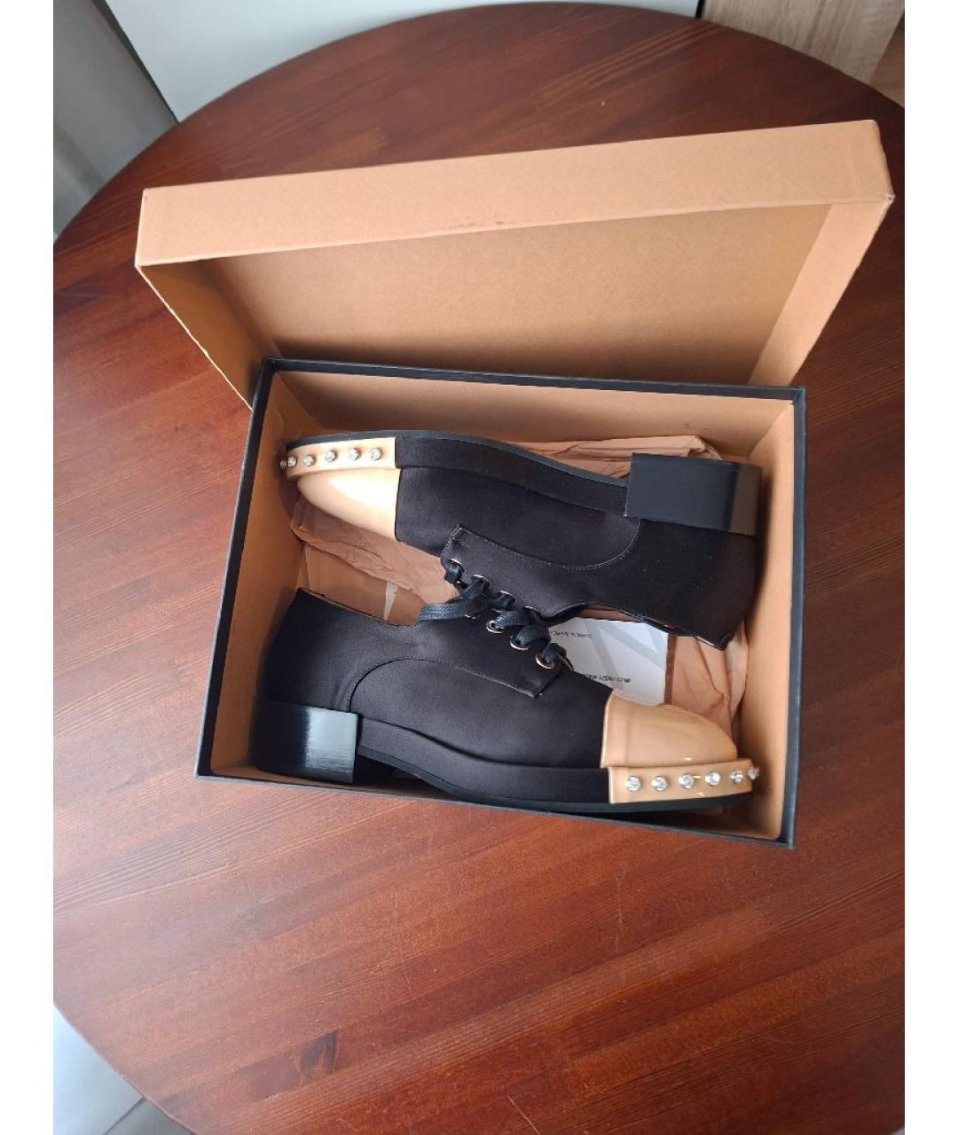 NO. 21 Черные текстильные брогги и оксфорды, фото 7