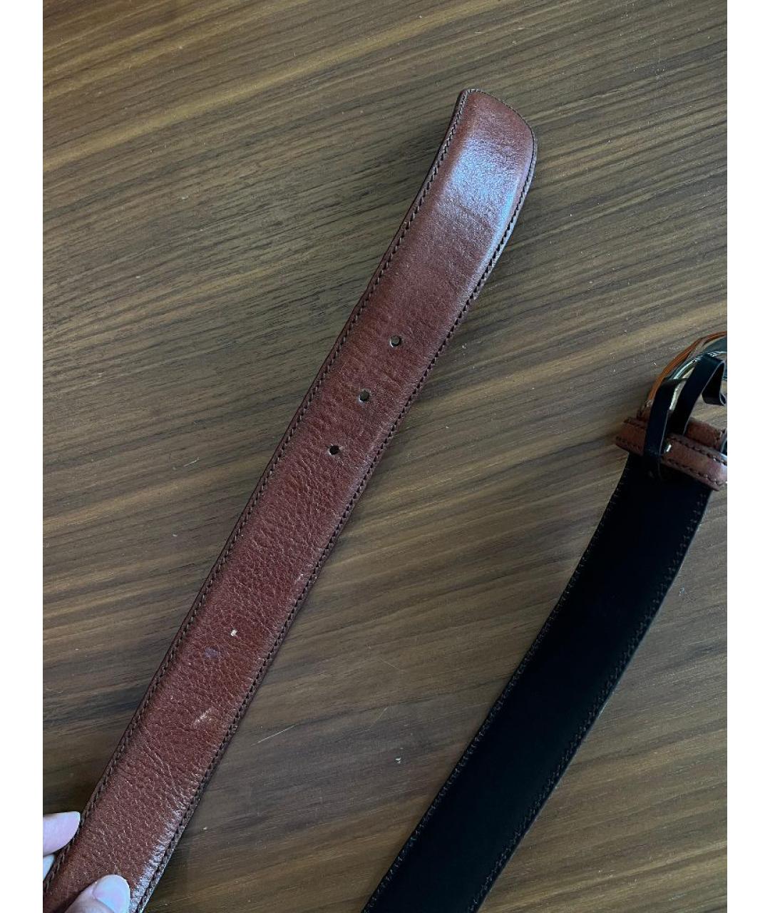 GUCCI Коричневый кожаный ремень, фото 4