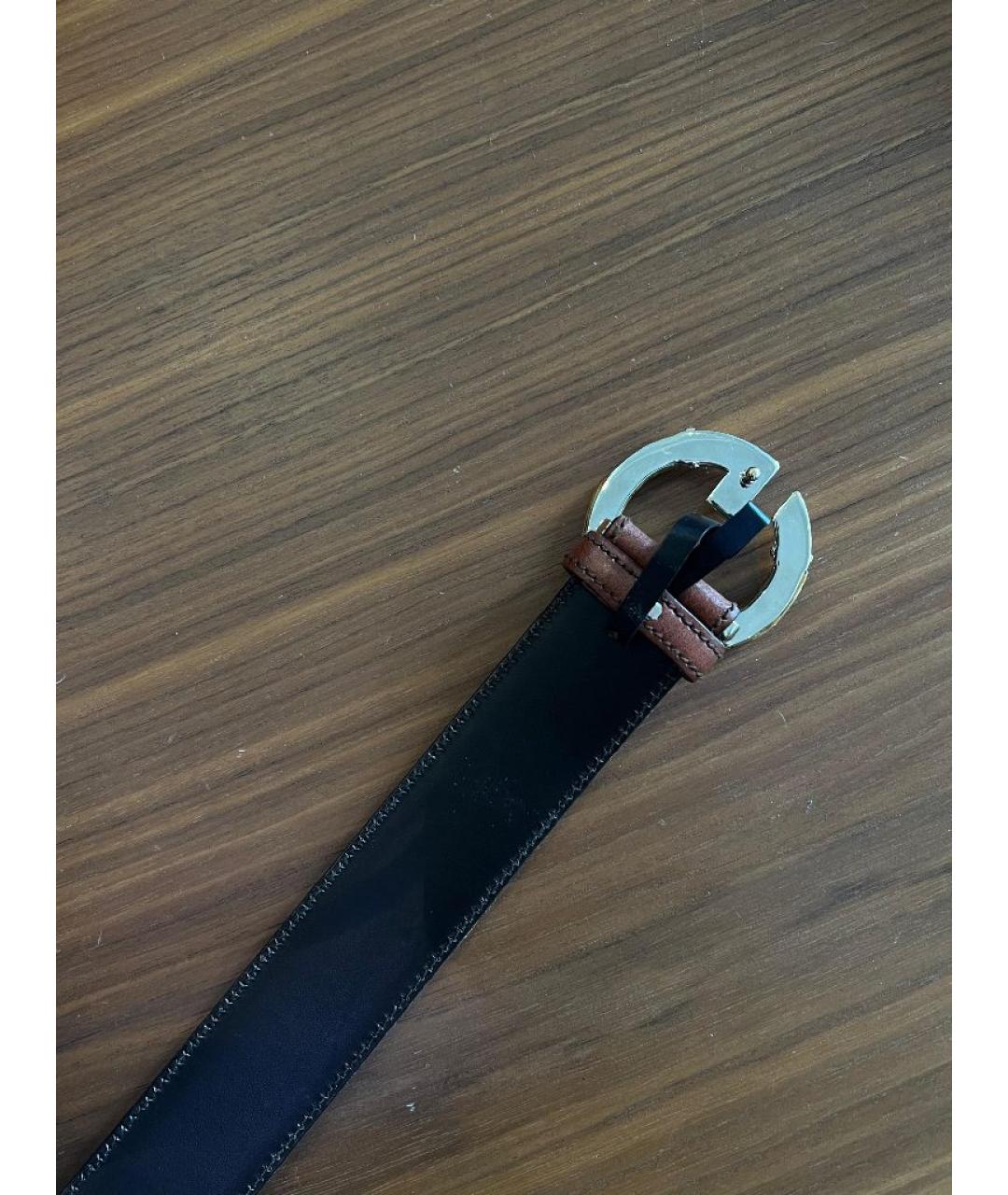 GUCCI Коричневый кожаный ремень, фото 6