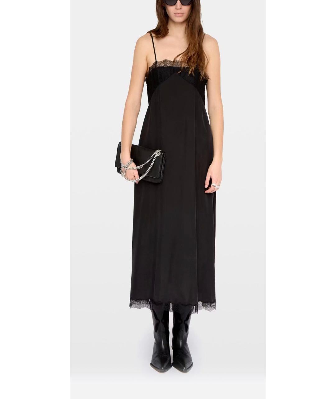 ZADIG & VOLTAIRE Черный шелковый сарафан, фото 3