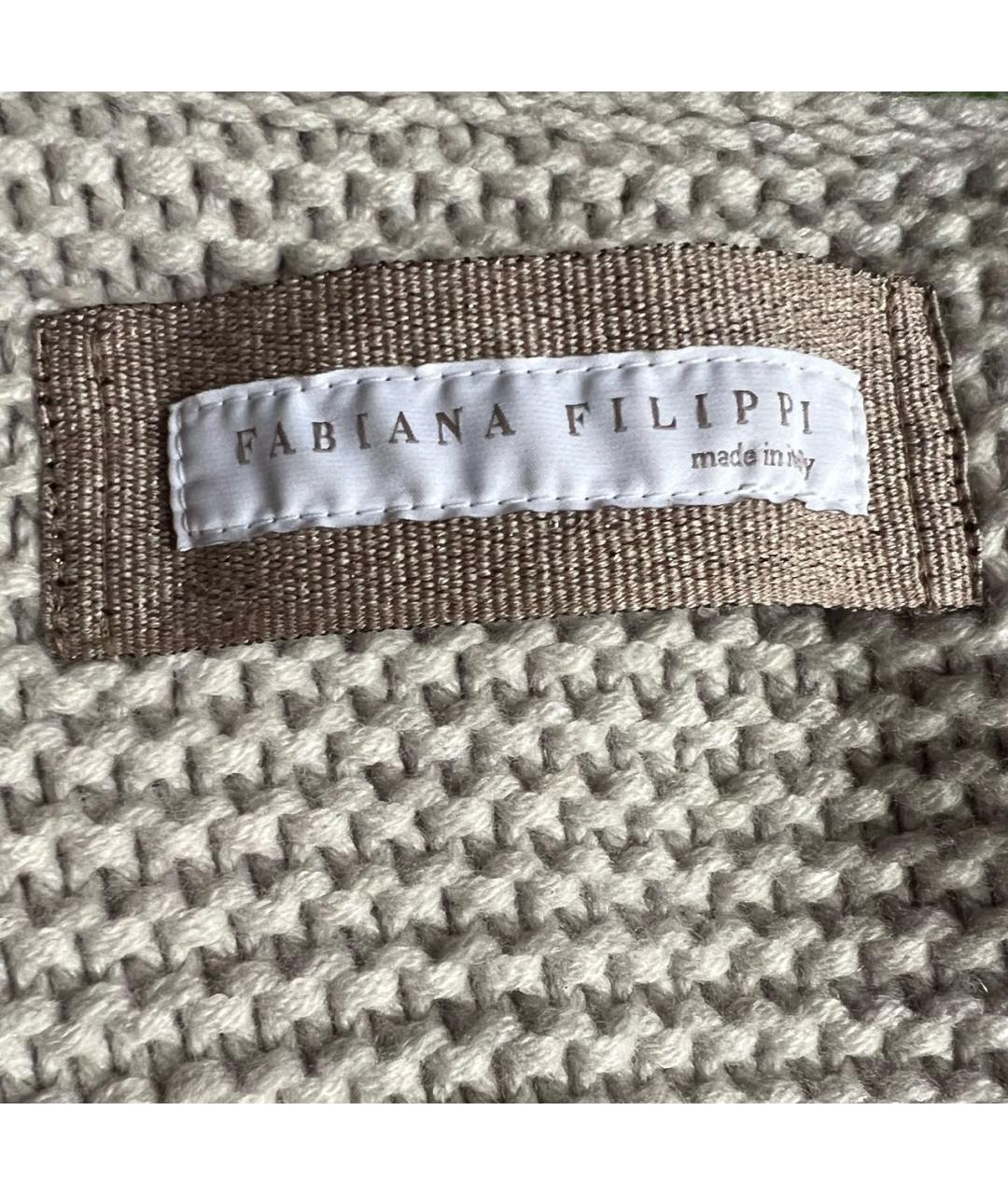 FABIANA FILIPPI Серый кашемировый кардиган, фото 5