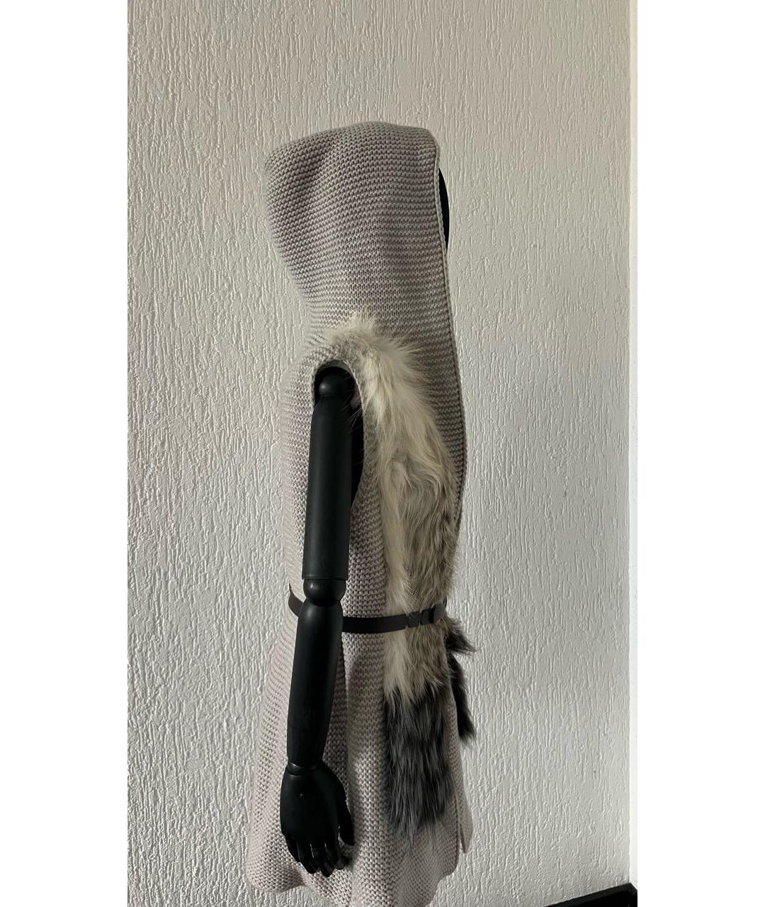 FABIANA FILIPPI Серый кашемировый кардиган, фото 3