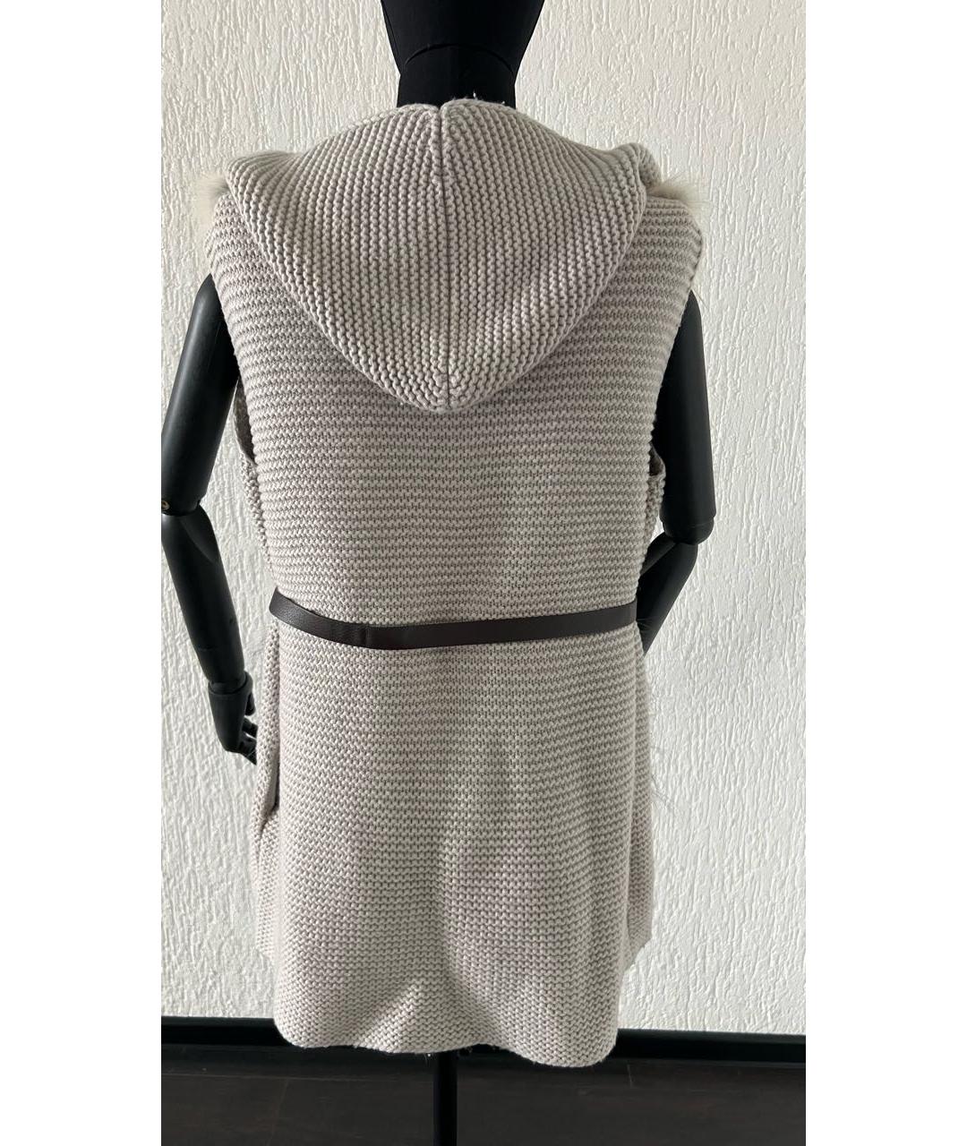 FABIANA FILIPPI Серый кашемировый кардиган, фото 2