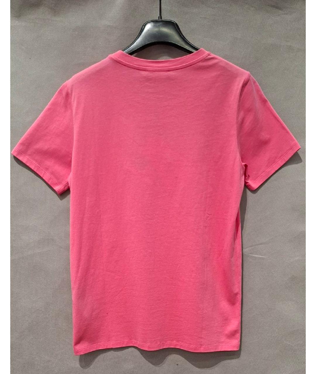 BALMAIN Розовая хлопковая футболка, фото 2