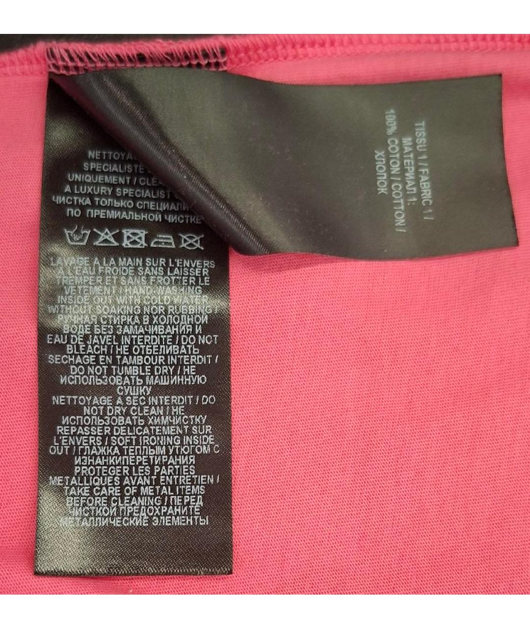 BALMAIN Розовая хлопковая футболка, фото 6