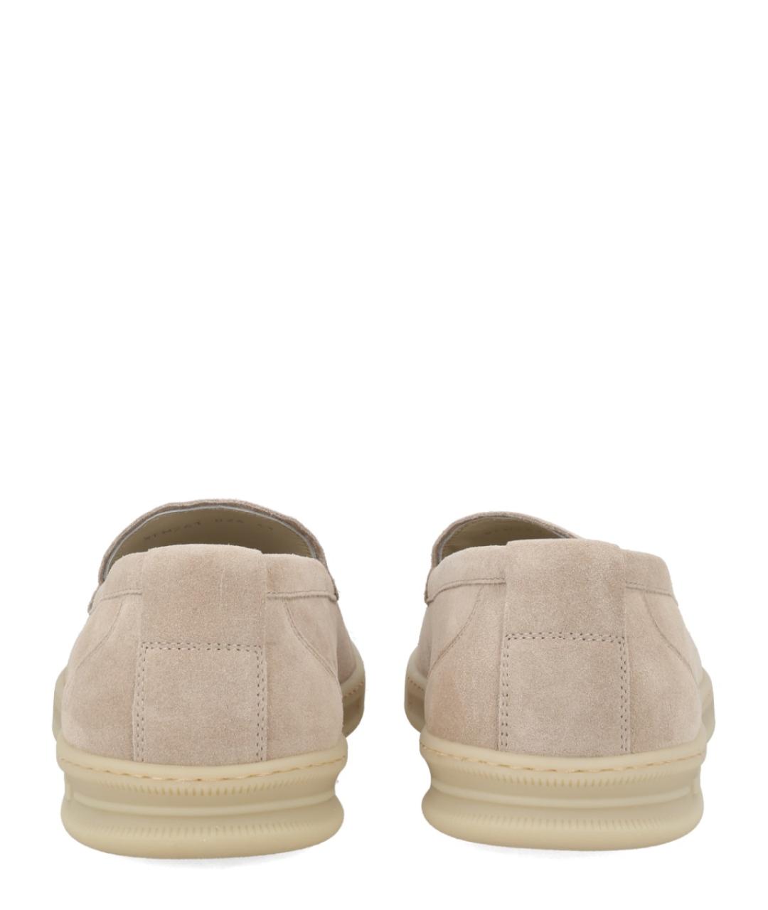 WOOLRICH Бежевые кожаные лоферы, фото 2