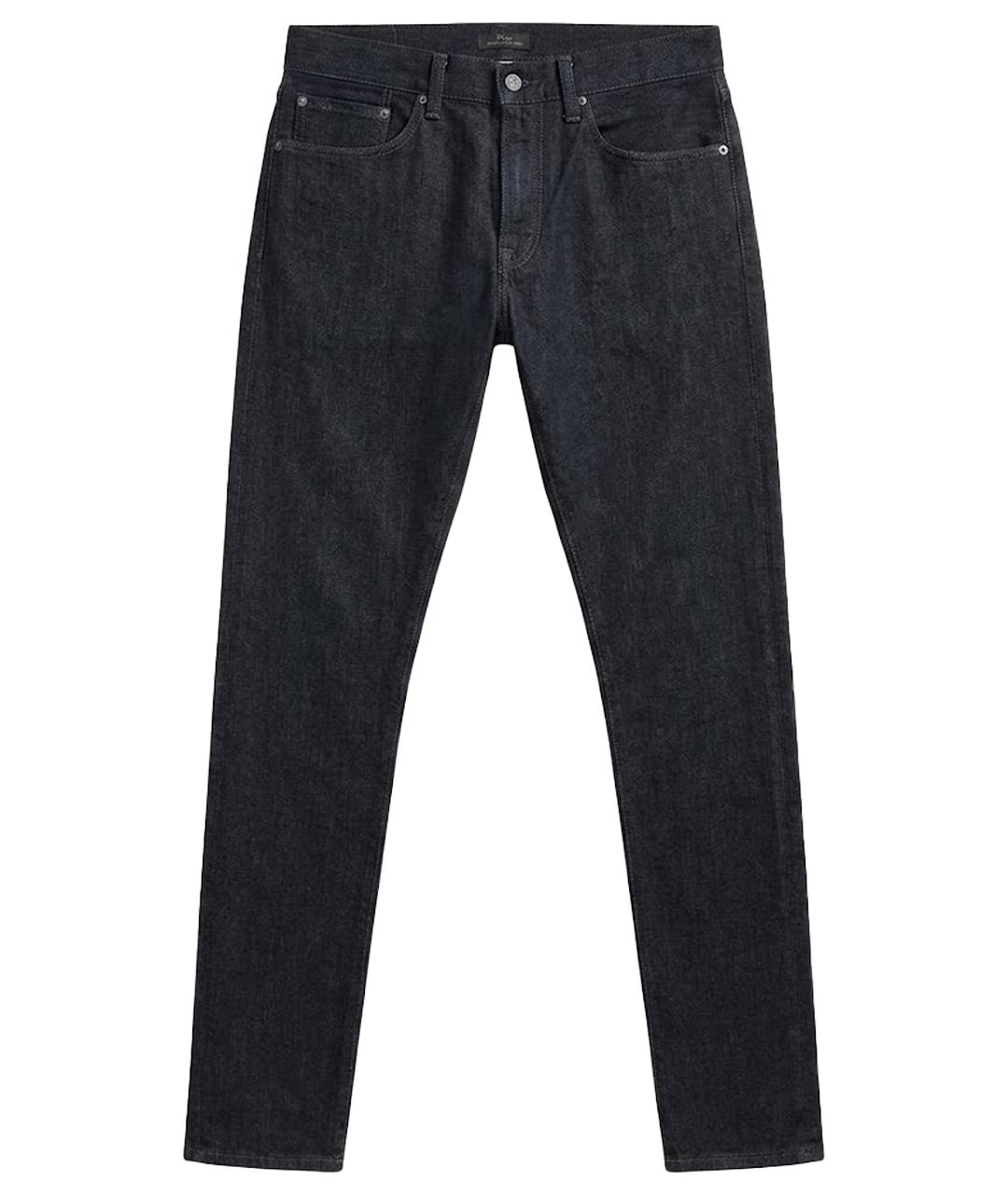 POLO RALPH LAUREN Темно-синие хлопковые прямые джинсы, фото 1