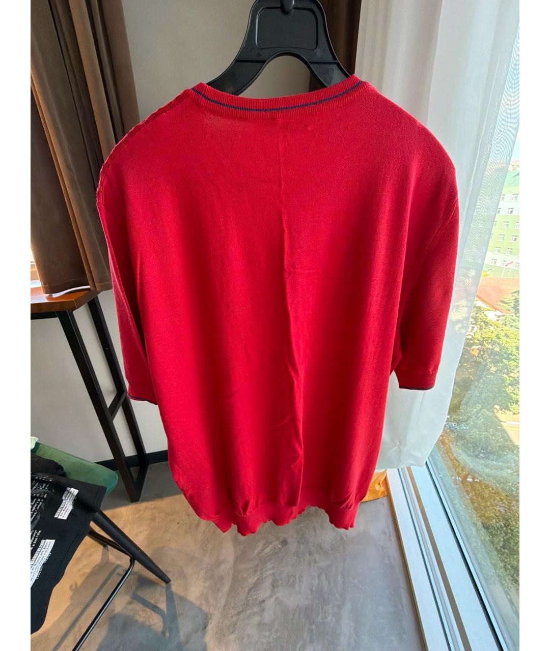 STEFANO RICCI Красное поло с коротким рукавом, фото 2