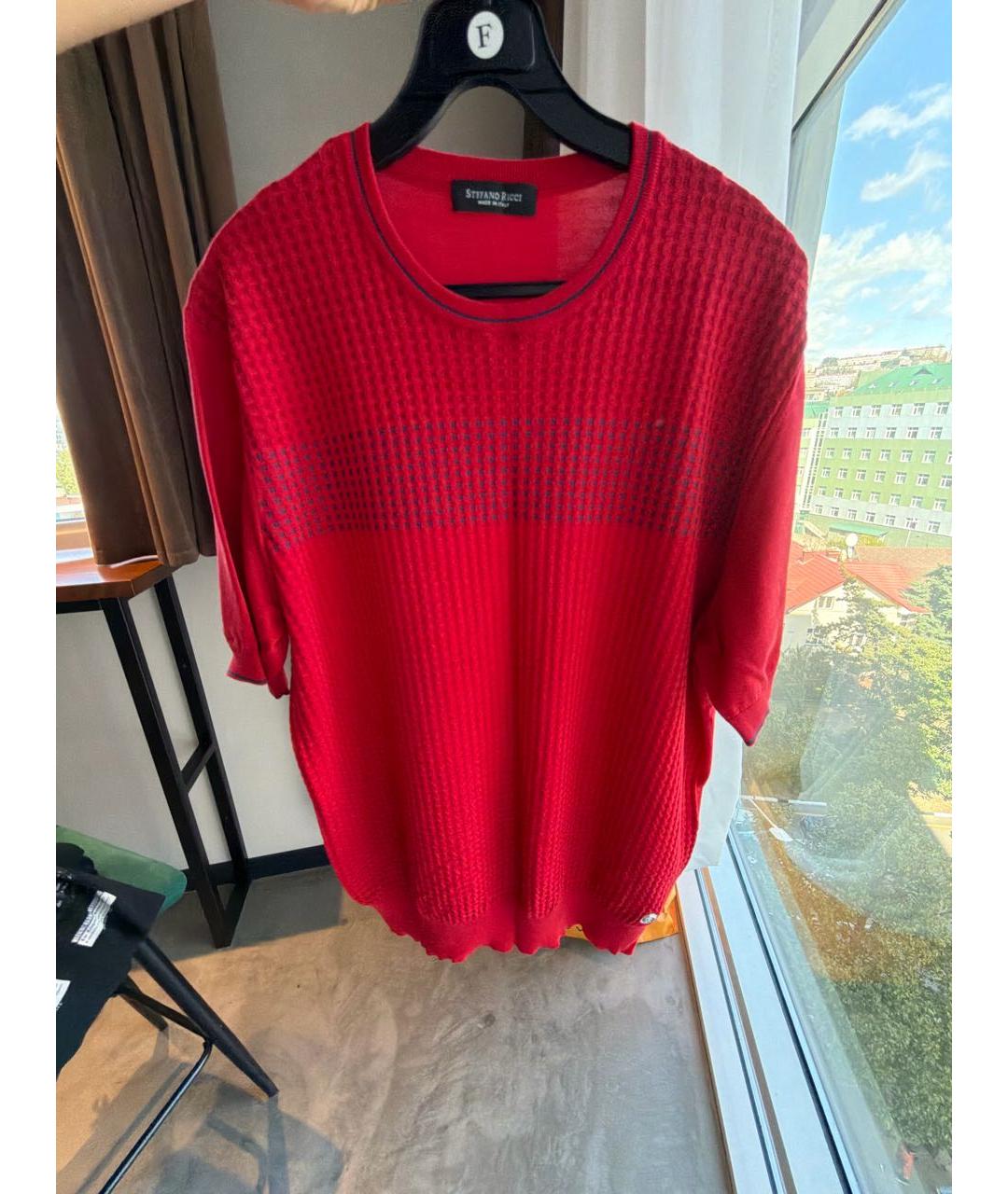 STEFANO RICCI Красное поло с коротким рукавом, фото 7