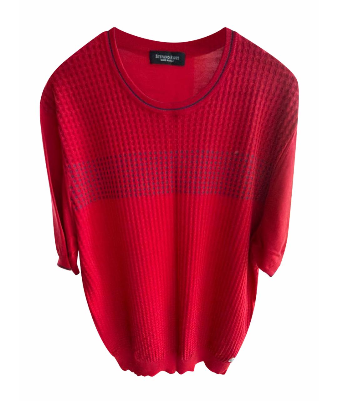 STEFANO RICCI Красное поло с коротким рукавом, фото 1