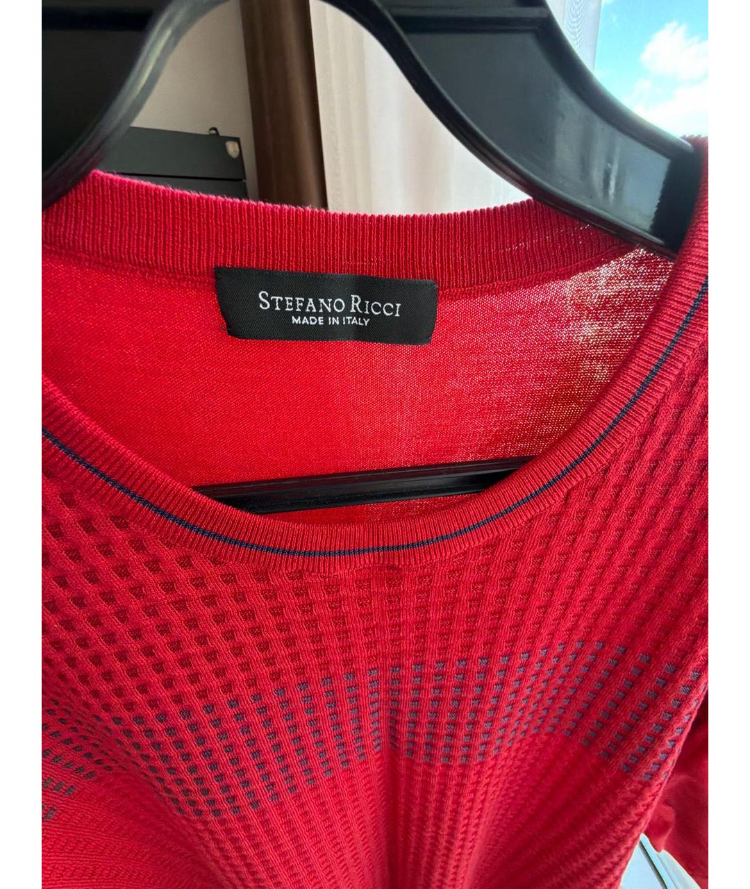 STEFANO RICCI Красное поло с коротким рукавом, фото 3