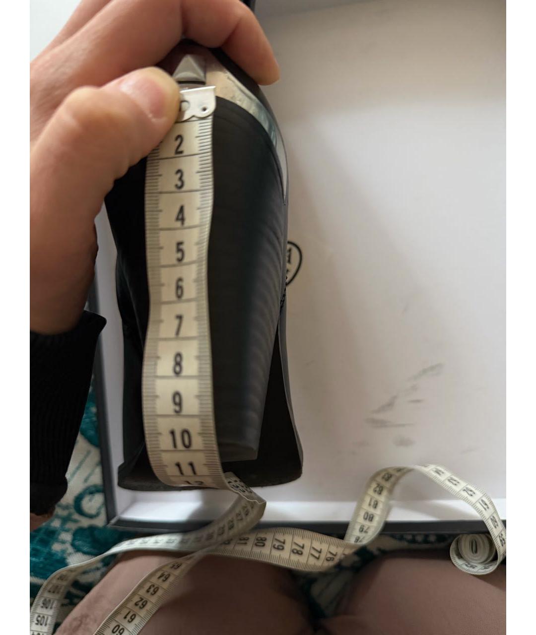 ASH Черные кожаные полусапоги, фото 6