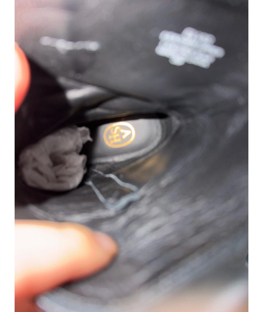 ASH Черные кожаные полусапоги, фото 3