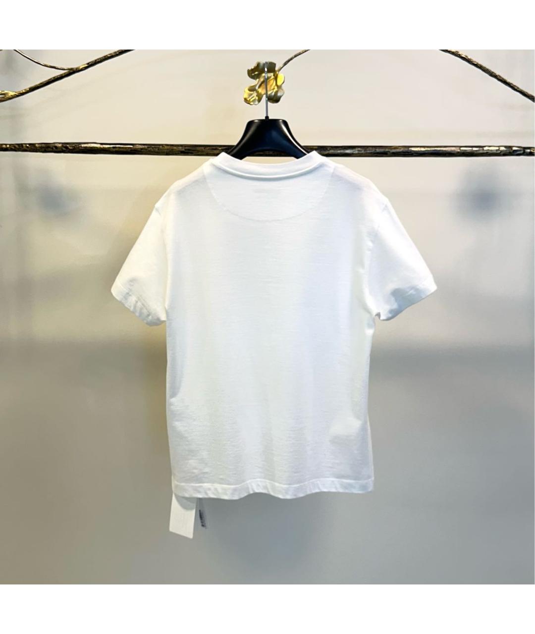 JIL SANDER Белая хлопковая футболка, фото 2