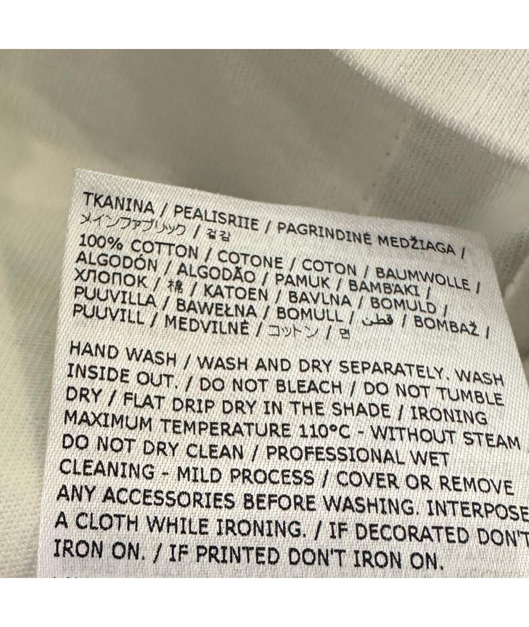 JIL SANDER Белая хлопковая футболка, фото 6