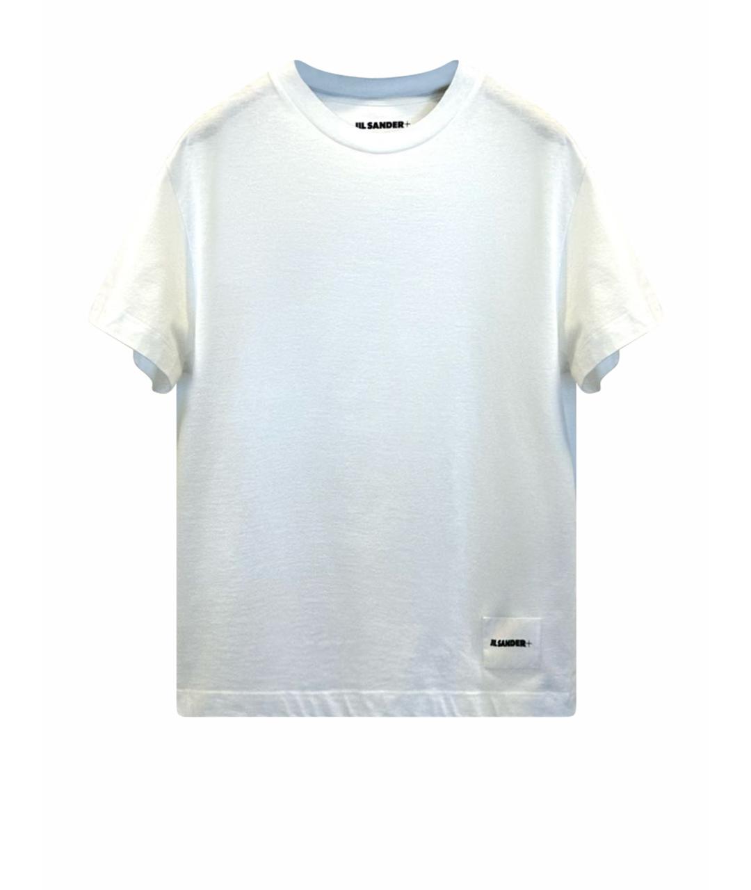 JIL SANDER Белая хлопковая футболка, фото 1