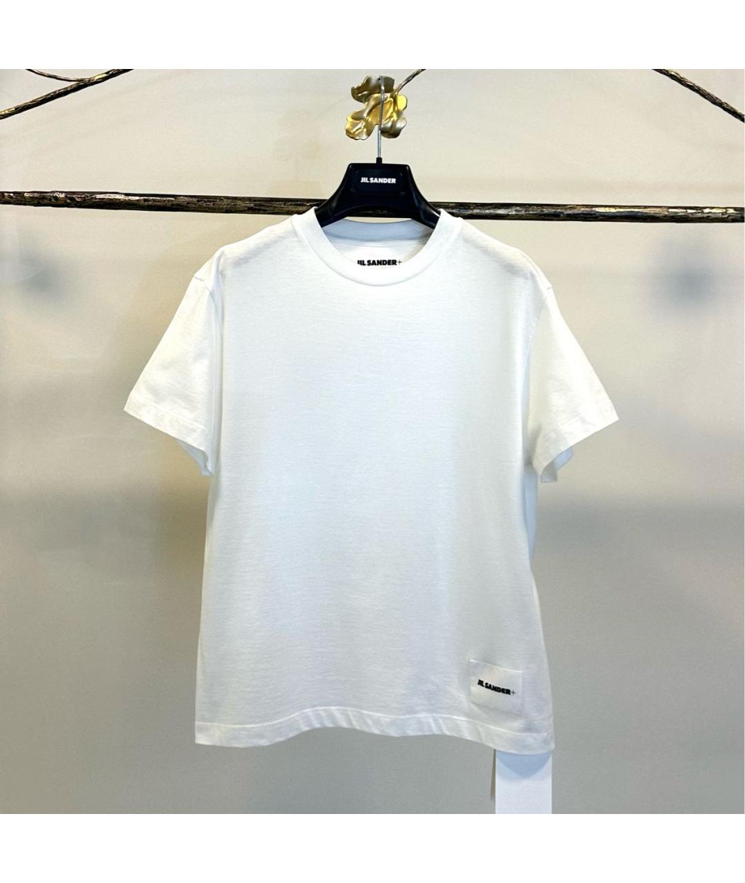 JIL SANDER Белая хлопковая футболка, фото 8
