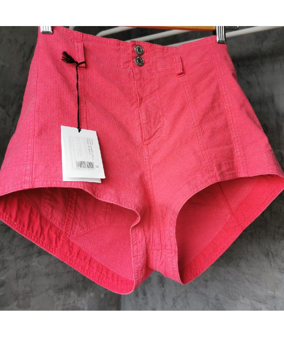 ISABEL MARANT Красные льняные шорты, фото 2