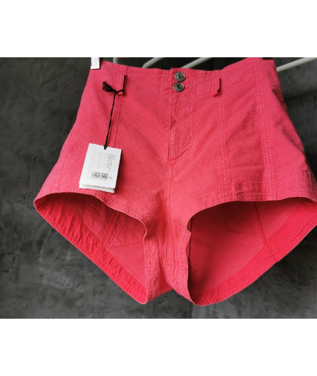 ISABEL MARANT Красные льняные шорты, фото 5