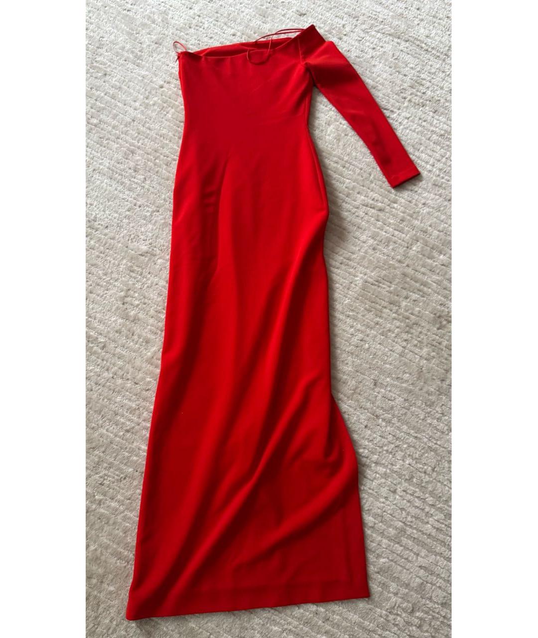 SOLACE LONDON Красное полиэстеровое вечернее платье, фото 5
