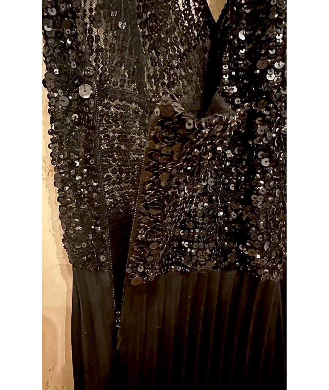 ELIE SAAB Черное шелковое коктейльное платье, фото 6