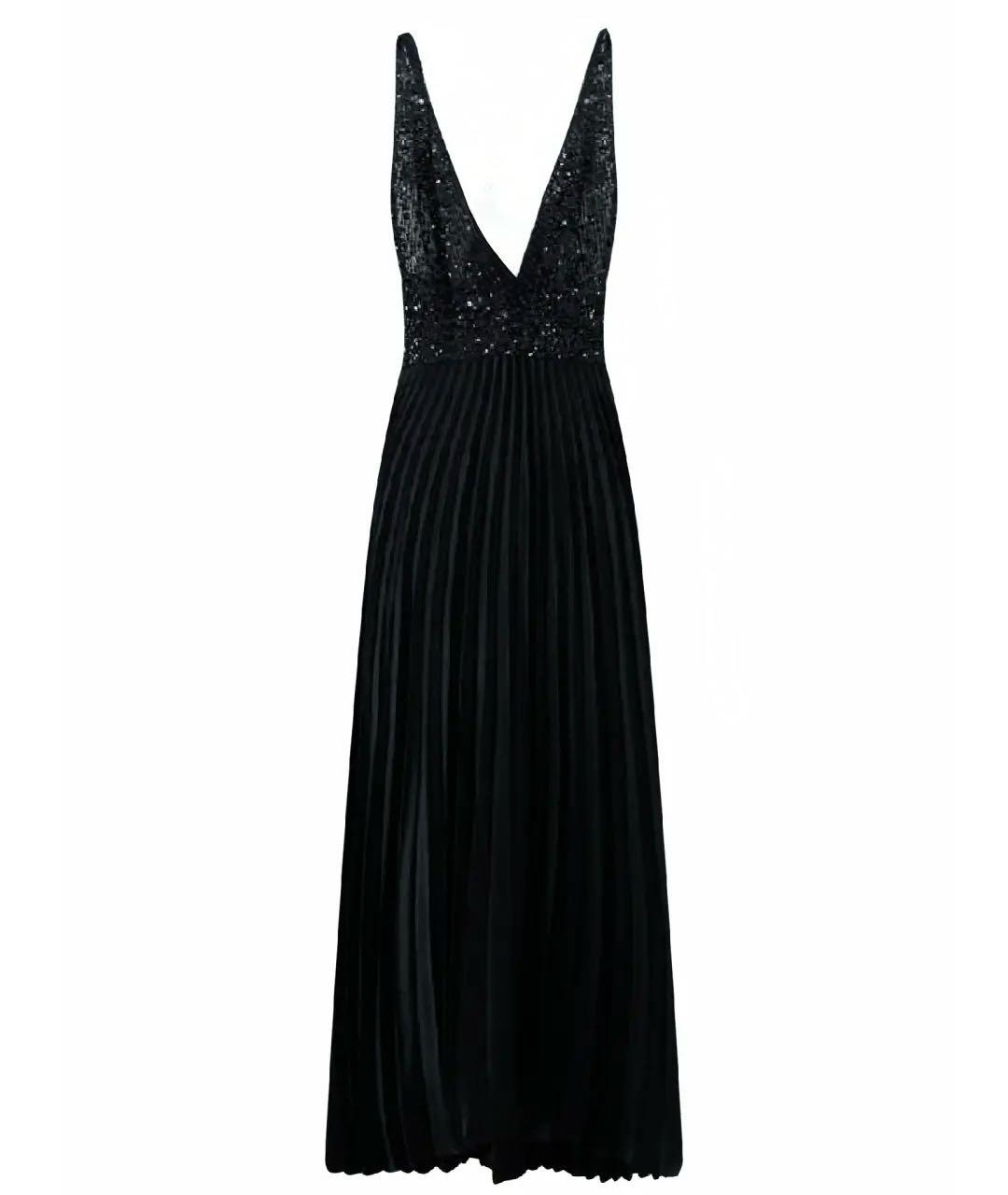 ELIE SAAB Черное шелковое коктейльное платье, фото 9