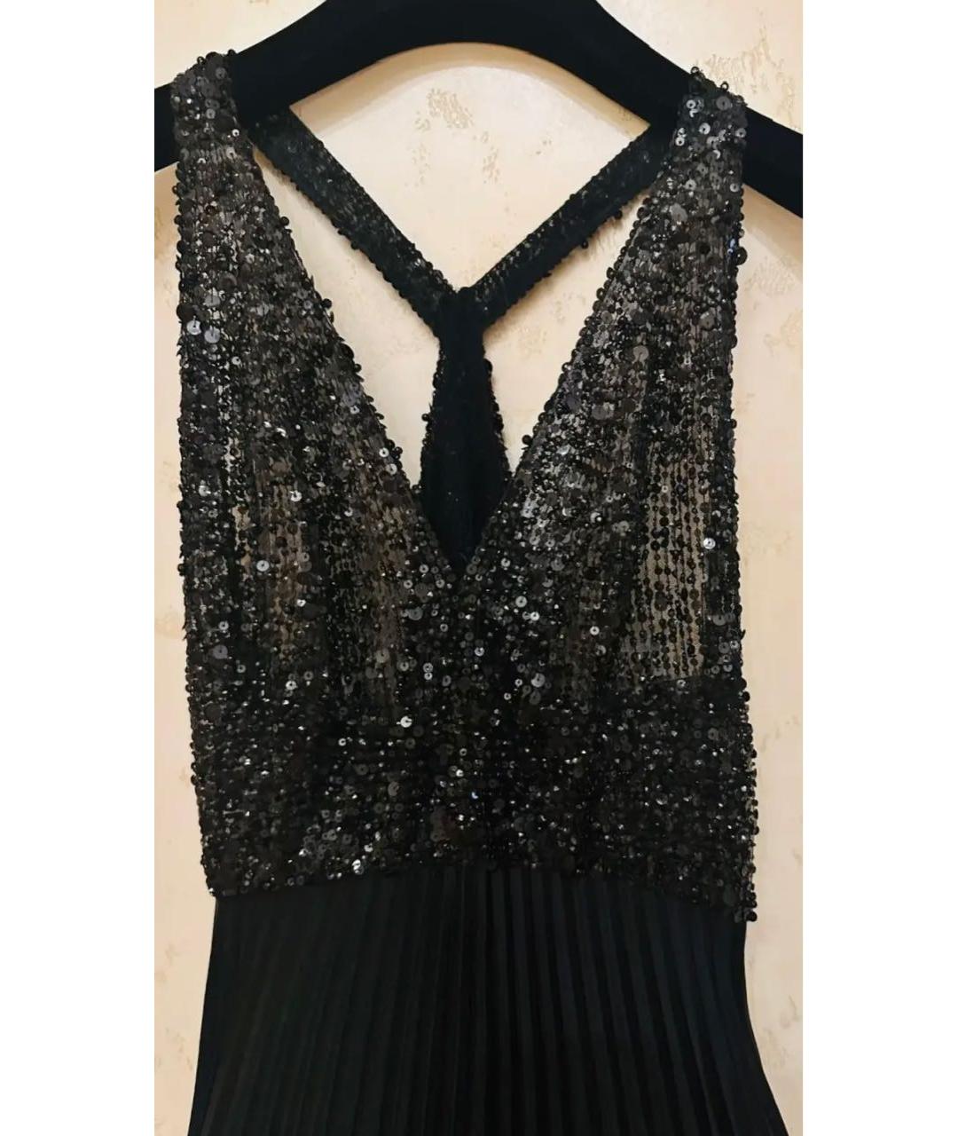 ELIE SAAB Черное шелковое коктейльное платье, фото 3