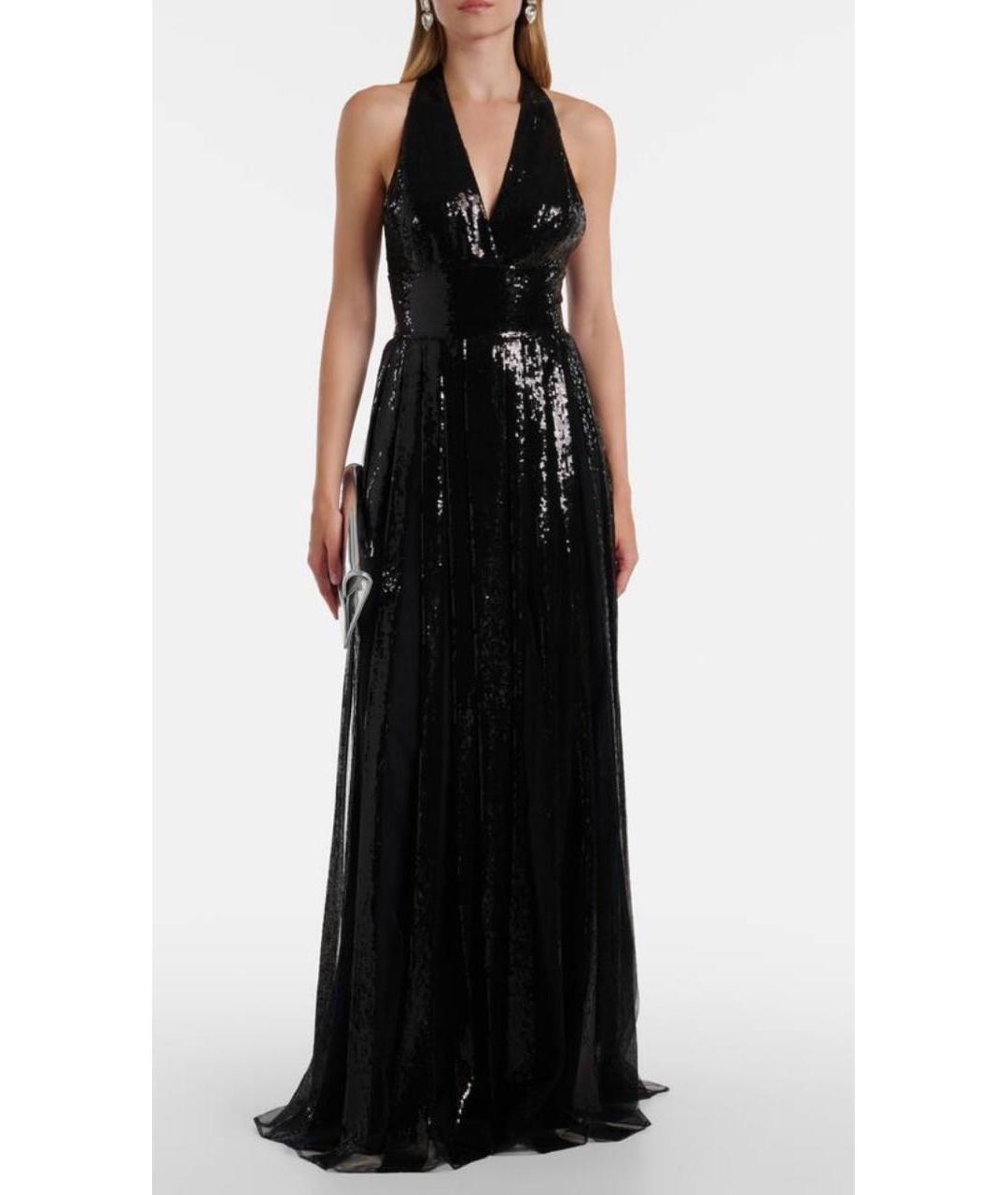 ELIE SAAB Черное шелковое коктейльное платье, фото 8