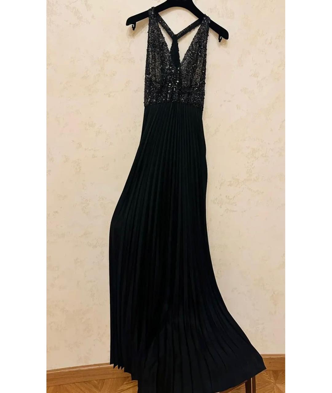 ELIE SAAB Черное шелковое коктейльное платье, фото 2