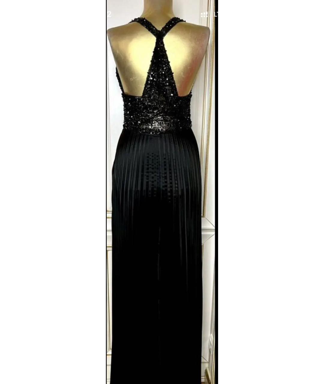 ELIE SAAB Черное шелковое коктейльное платье, фото 7